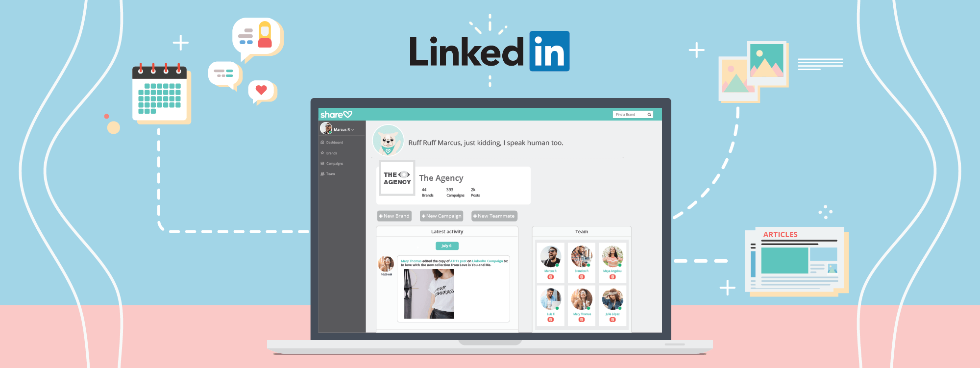 LinkedIn, the world’s largest social network for working professionals is now connected to Sharelov! You can now create and publish all your LinkedIn campaigns from Sharelov.