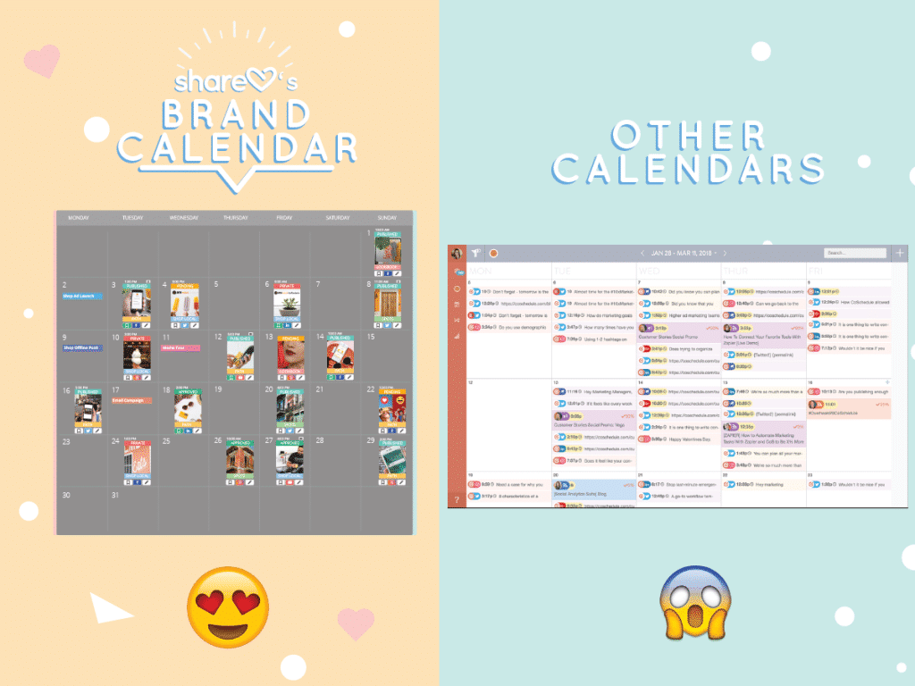 Easily plan all your marketing campaigns with Sharelov’s new Brand Calendar