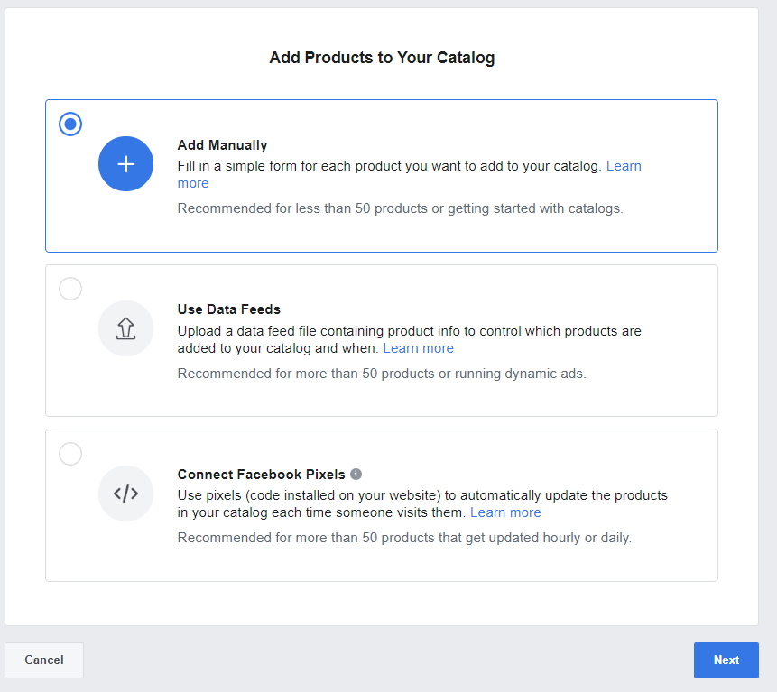 Facebook Catalog setup step five b