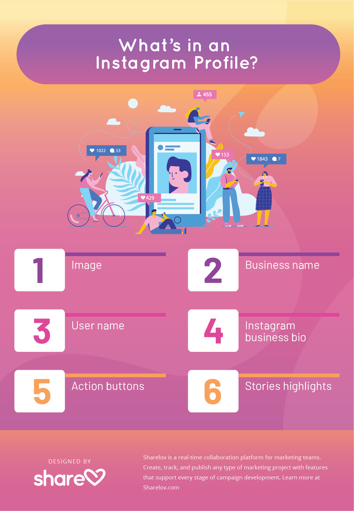 What’s in an Instagram Profile? infographic