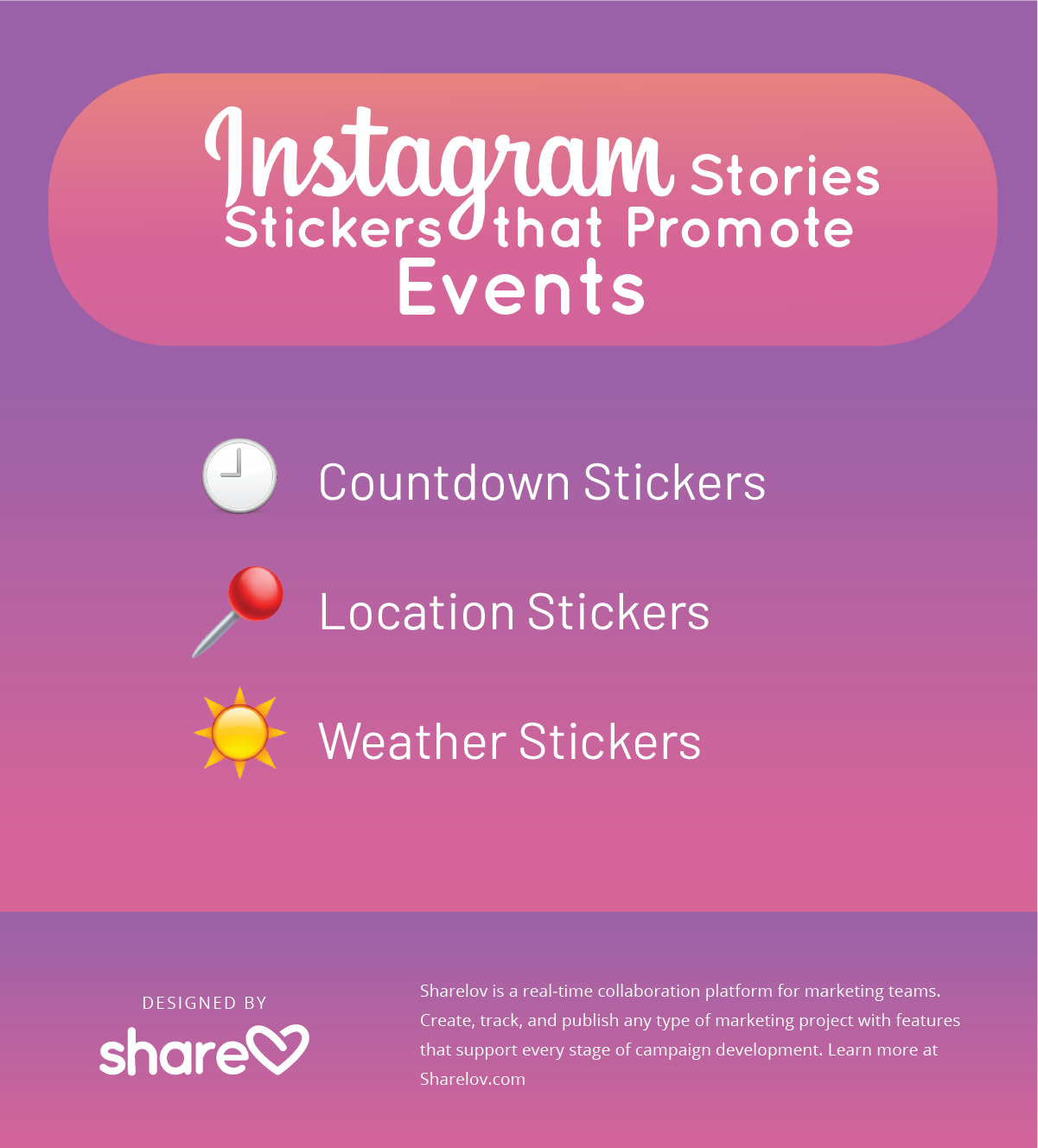 Instagram Stories Stickers that Promote Events