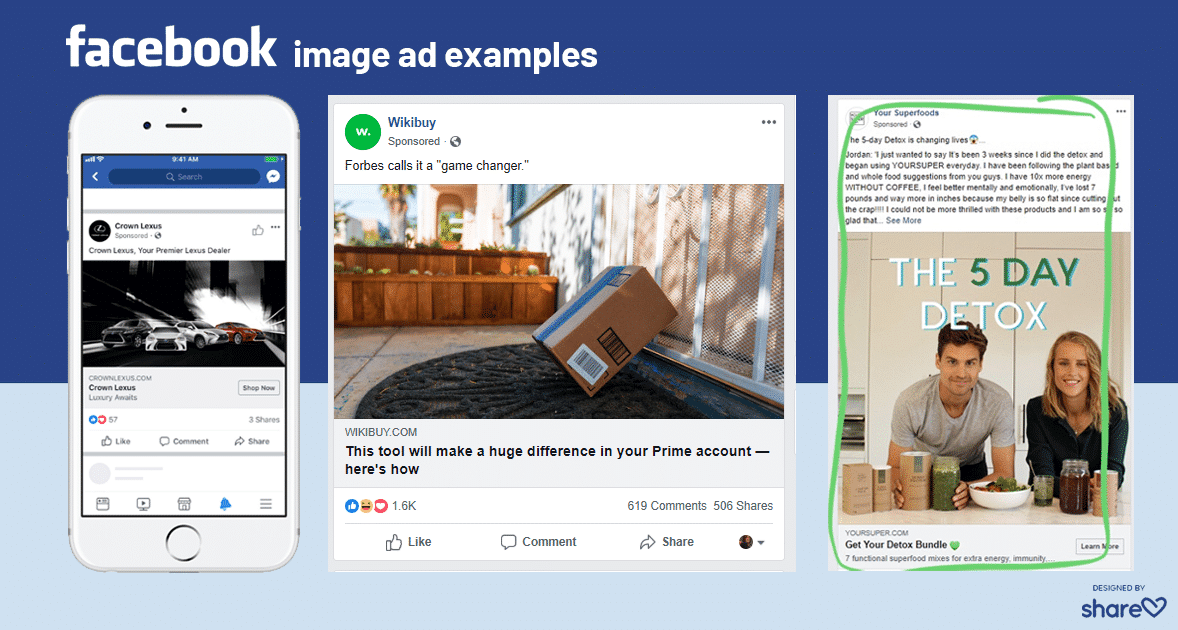 Facebook image ad examples