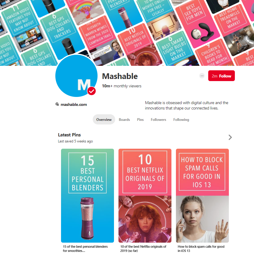 mashable on Pinterest