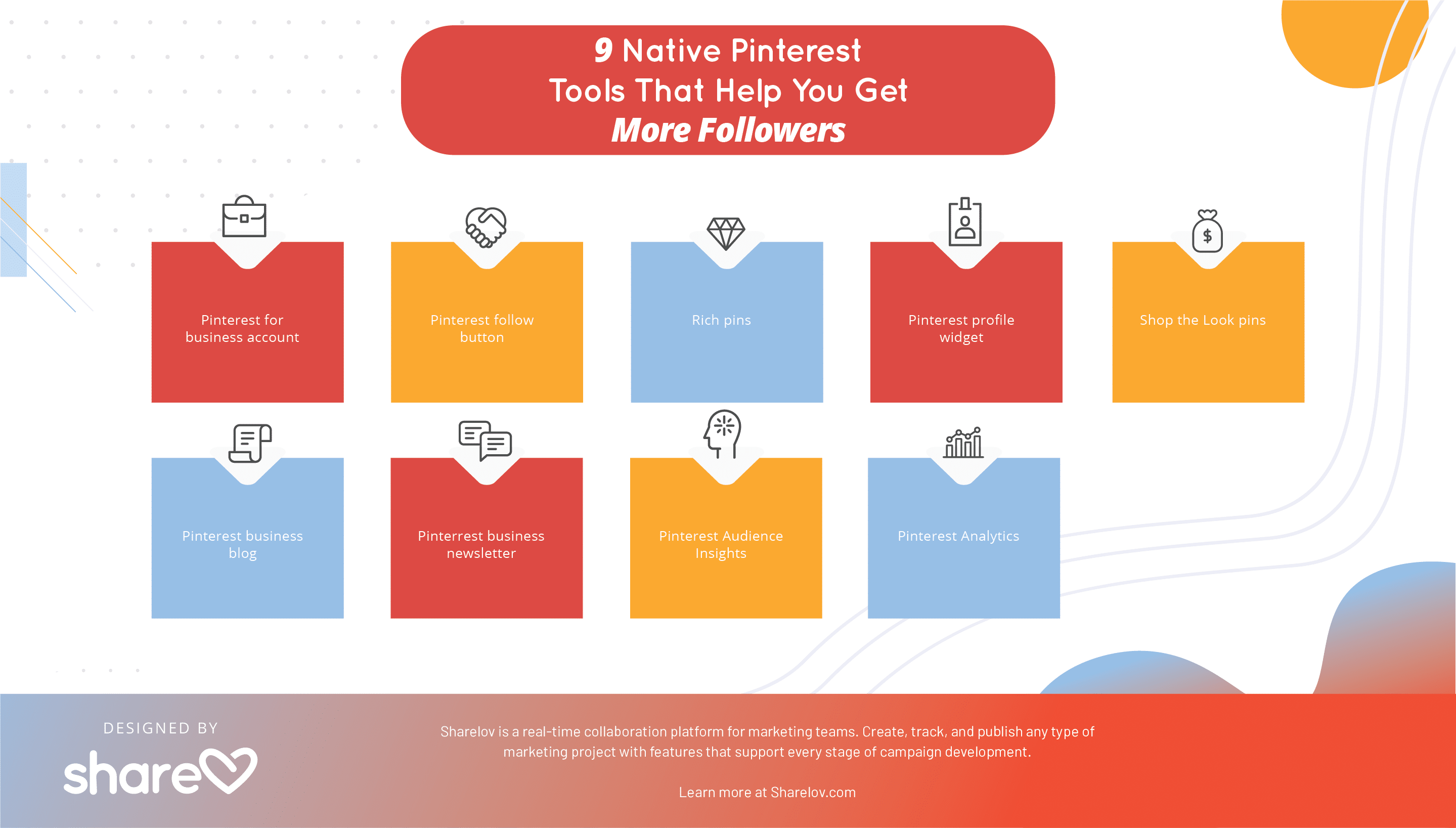 9 Native Pinterest Tools That Help You Get More Followers infographic