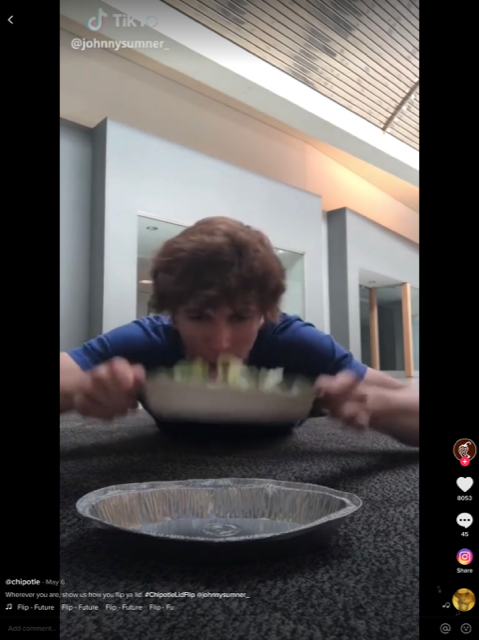 chipotle lid flip tiktok