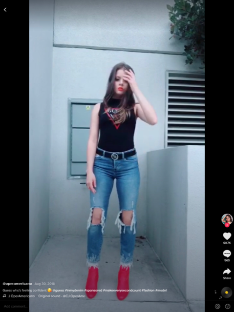 guess jeans inmydenim challenge tiktok