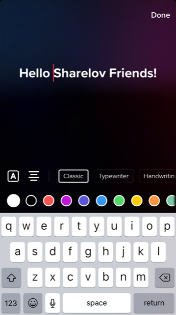 TikTok add text to video