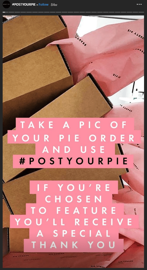 beauty pie reposts its UGC to its own account for further traction
