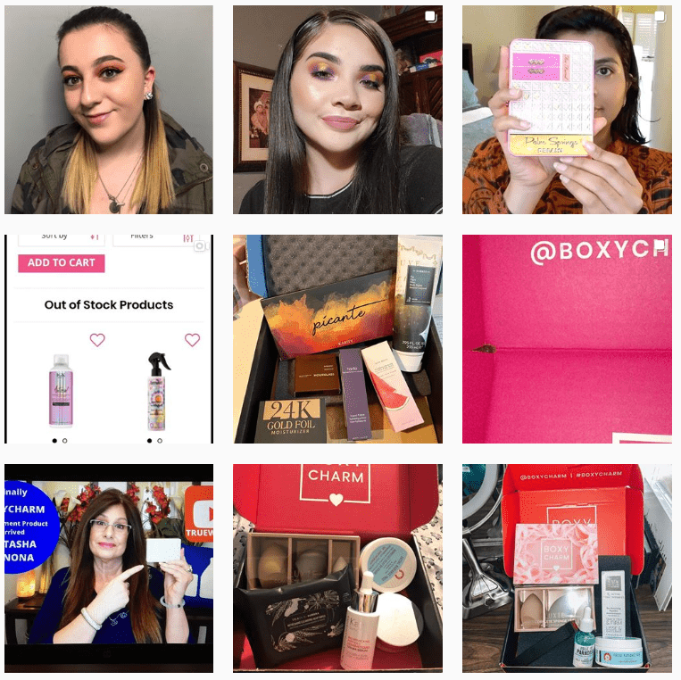 Boxycharm Giveaway campaigns