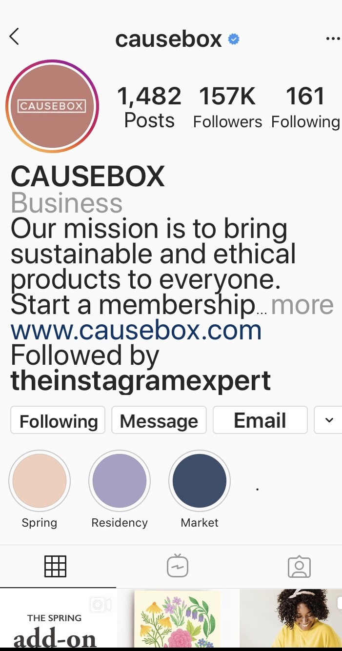 causebox_instagram_bio_profile