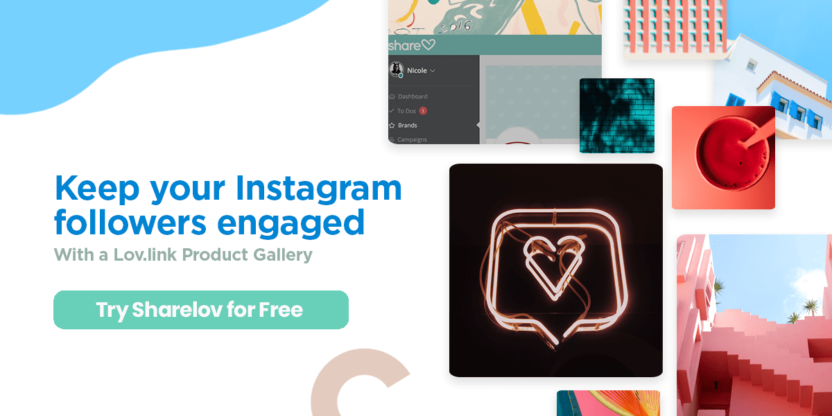 Keep your Instagram followers engaged with a Lov.link product gallery