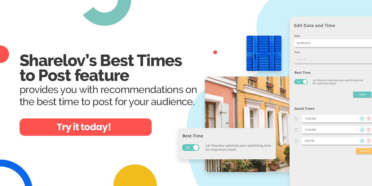 Sharelov’s Best Times to Post feature