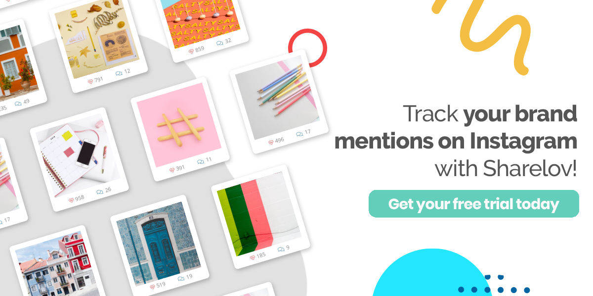 Track your brand mentions on Instagram with Sharelov