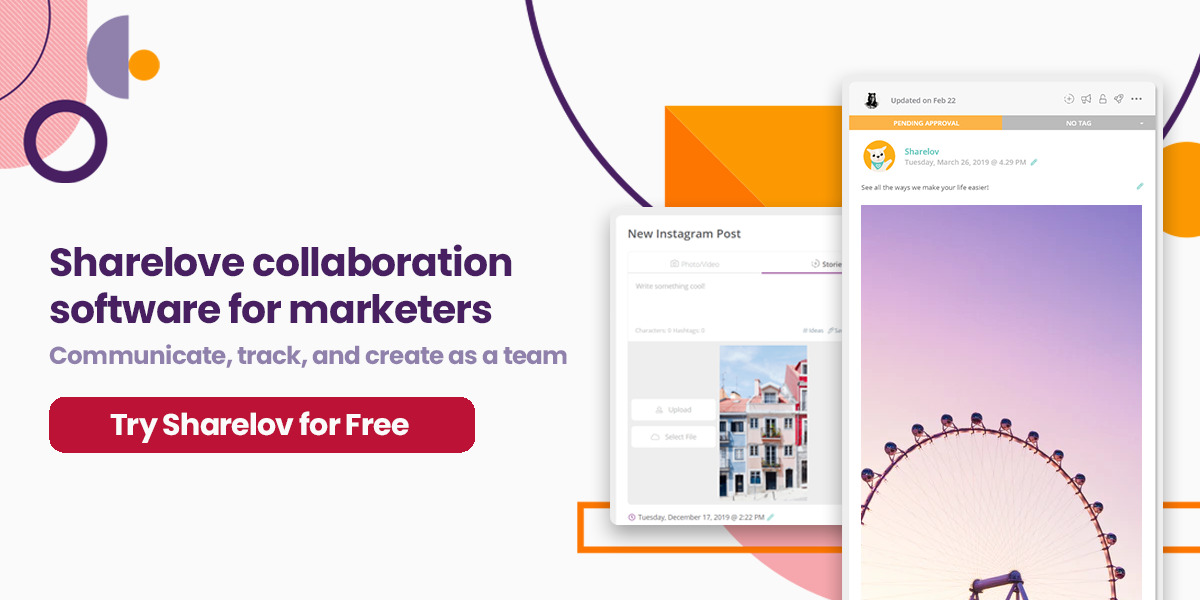 Sharelove collaboration software for marketers