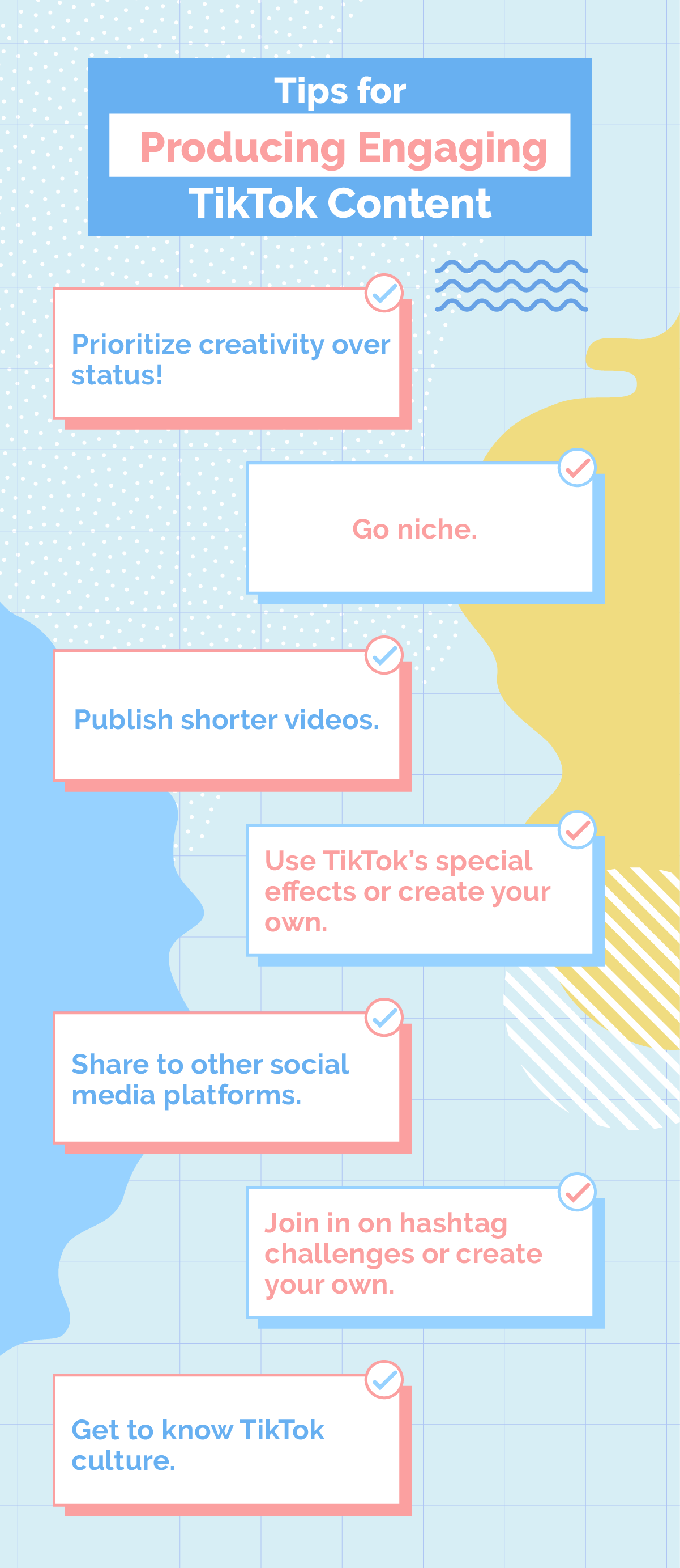 Artwork 5 - Tips for producing engaging TikTok Content