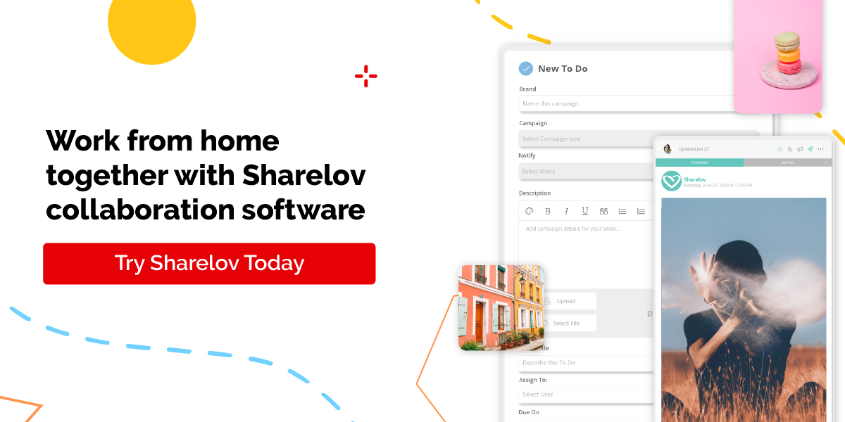 Work from home together with Sharelov collaboration software