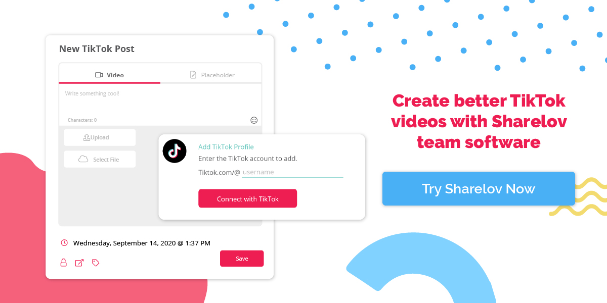 Create better TikTok videos with Sharelov team software