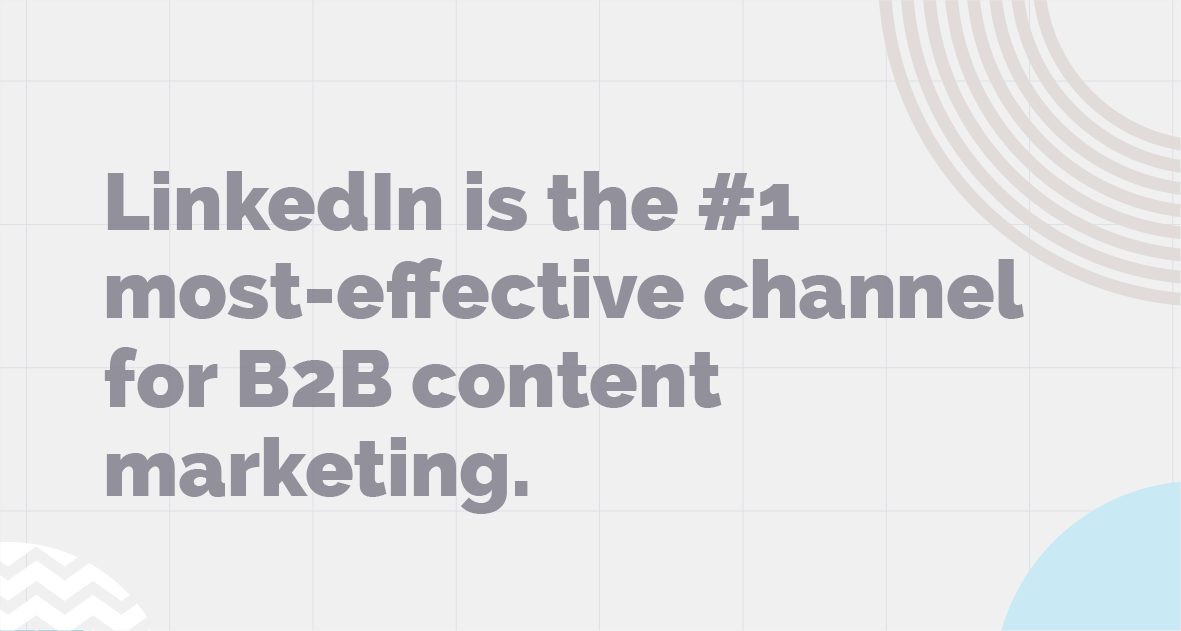 Linkedin is the most-effective channel for b2b content marketing