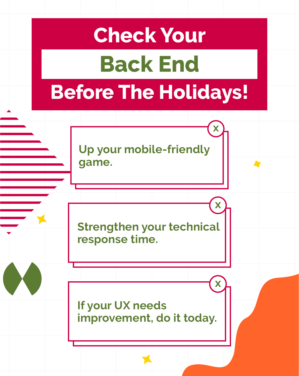 Check your back end before the holidays (Bonus Content)