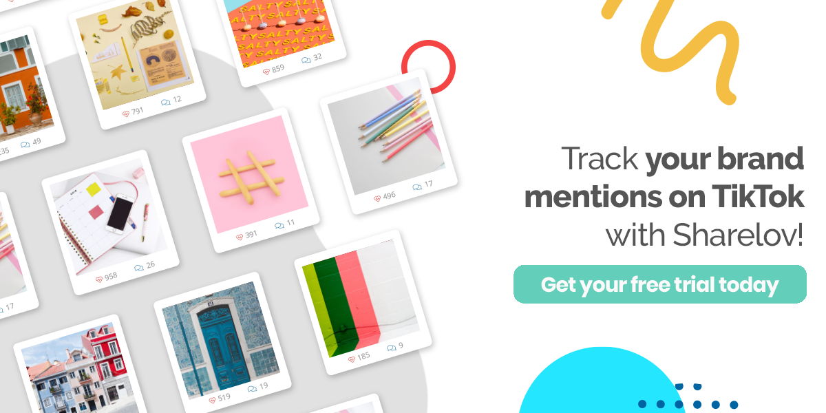 Track your brand mentions on TikTok with Sharelov