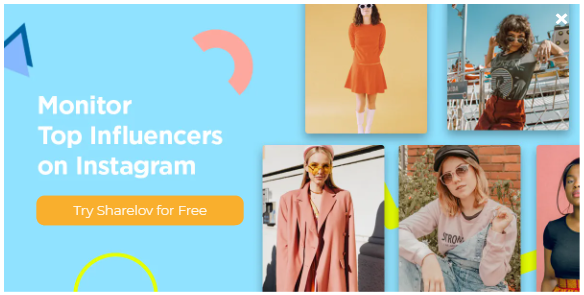 Monitor top instagram influencers with Sharelov