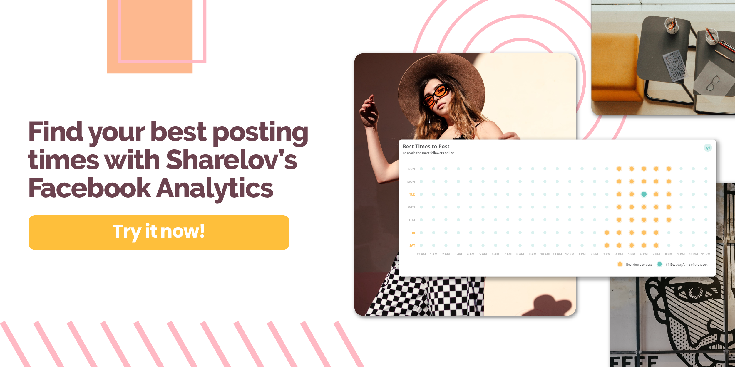 Find your best posting times with Sharelov’s Facebook Analytics