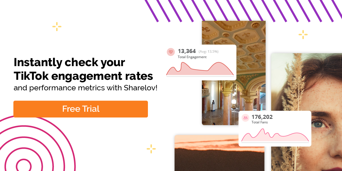 Instantly check your TikTok engagement rates and performance metrics with Sharelov!