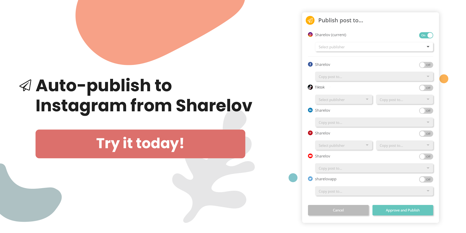 auto-publish to instagram from sharelov