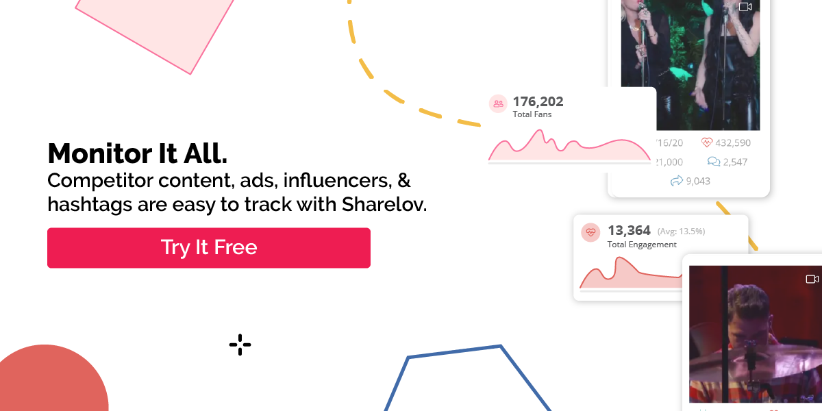 Monitor It All. Competitor content, ads, influencers, & hashtags are easy to track with Sharelov.