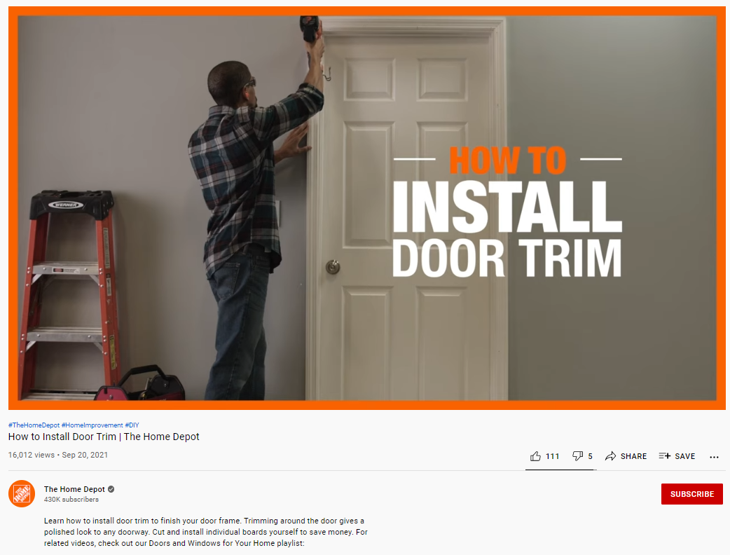 homedepot how to video youtube