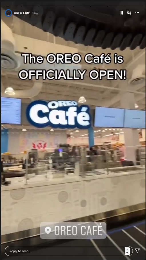 oreo cafe video stories