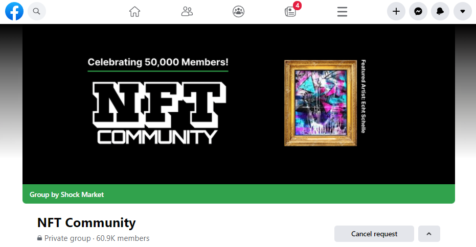 Facebook NFT community
