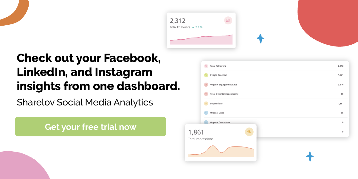 Check out your Facebook, LinkedIn, and Instagram insights from one dashboard Sharelov Social Media Analytics