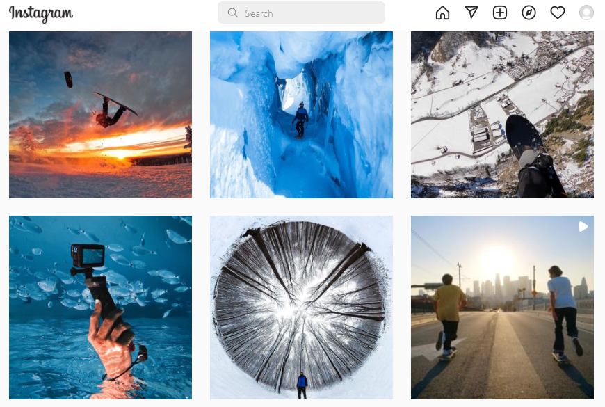 GoPro visual examples Instagram