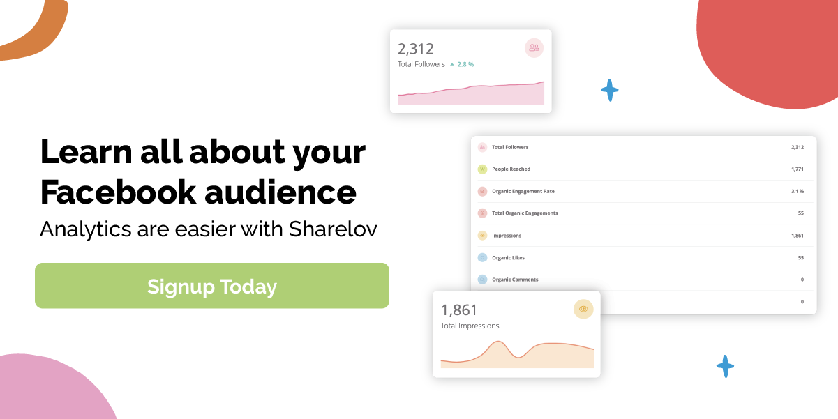 Learn all about your Facebook audience Analytics are easier with Sharelov