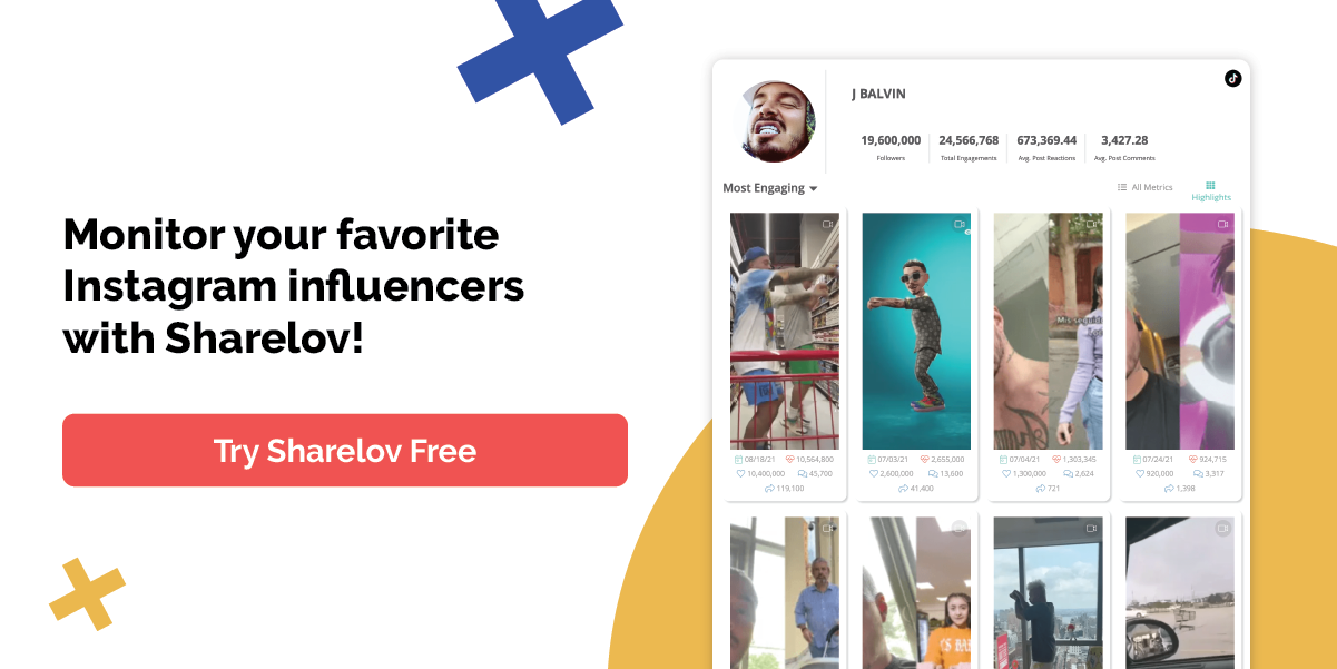 Monitor your favorite Instagram influencers with Sharelov!