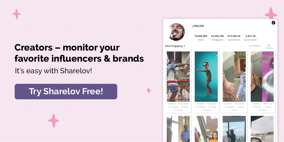 Creators -- monitor your favorite influencers & brands