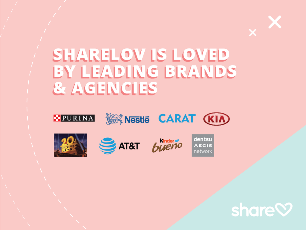 Sharelov is loved by leading brands and agencies